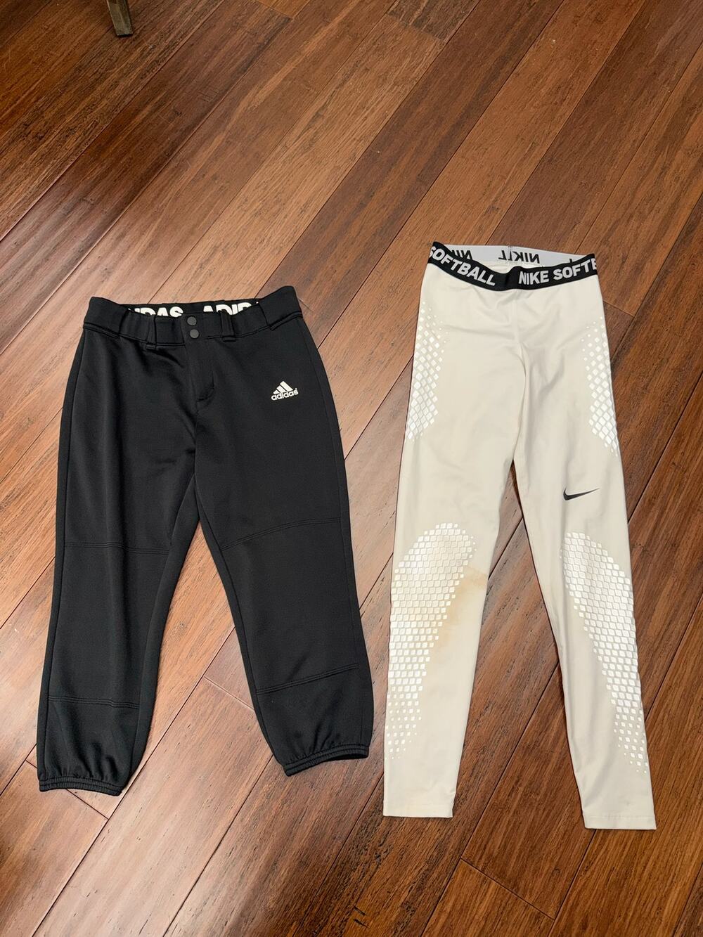 Adidas Softball Pants &  Nike Softball Slider Tights Small